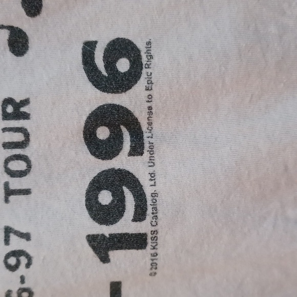 Retro STYLE Remake(2016) KISS XS Pink/Red Ringer Tshirt - Picture 5 of 13